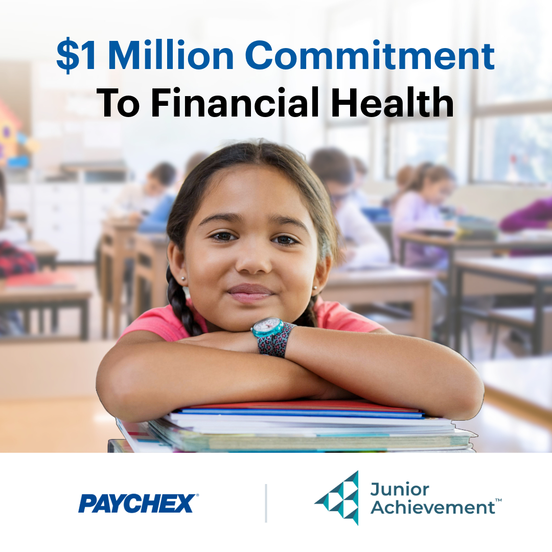 Paychex's tweet image. 🍎 Back to school isn’t just about backpacks and pencils— 3,916 American youth have the tools for long-term financial health thanks to our four-year funding commitment to Junior Achievement USA! 

✏️ Learn more about @JA_USA: jausa.ja.org

#JuniorAchievement