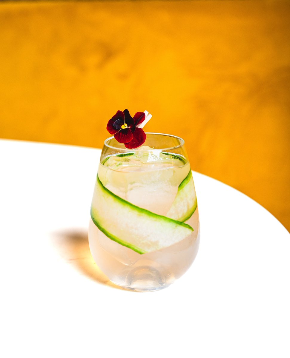 £5 Cocktails all weekend for <a href="/3littlewords/">vic</a> 5th Birthday! 

This is 'Dutch Flourish', which brings together Manchester Gin Haçienda, Bols Genever, Rose Pineau des Charentes, Prosecco, Strawberry and Apple 🍏 🍓⁠