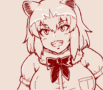 けもフレ落書きアライさんコヨちゃんハシビロコウセーバル 