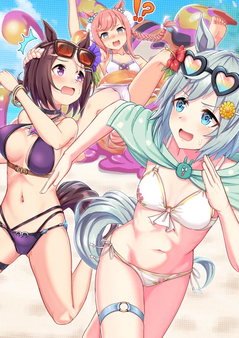 ウマレーターのバグで実現したプリコネコラボ水着イベントは激熱でしたね!特にスペちゃんとスカイの身代わりになったデジたんが親指を立てながらバーサークスライムに沈んでいくシーンは涙無しでは見られませんでした!(中の人繋がりのウマ娘×プリコネ水着イベントネタです) 