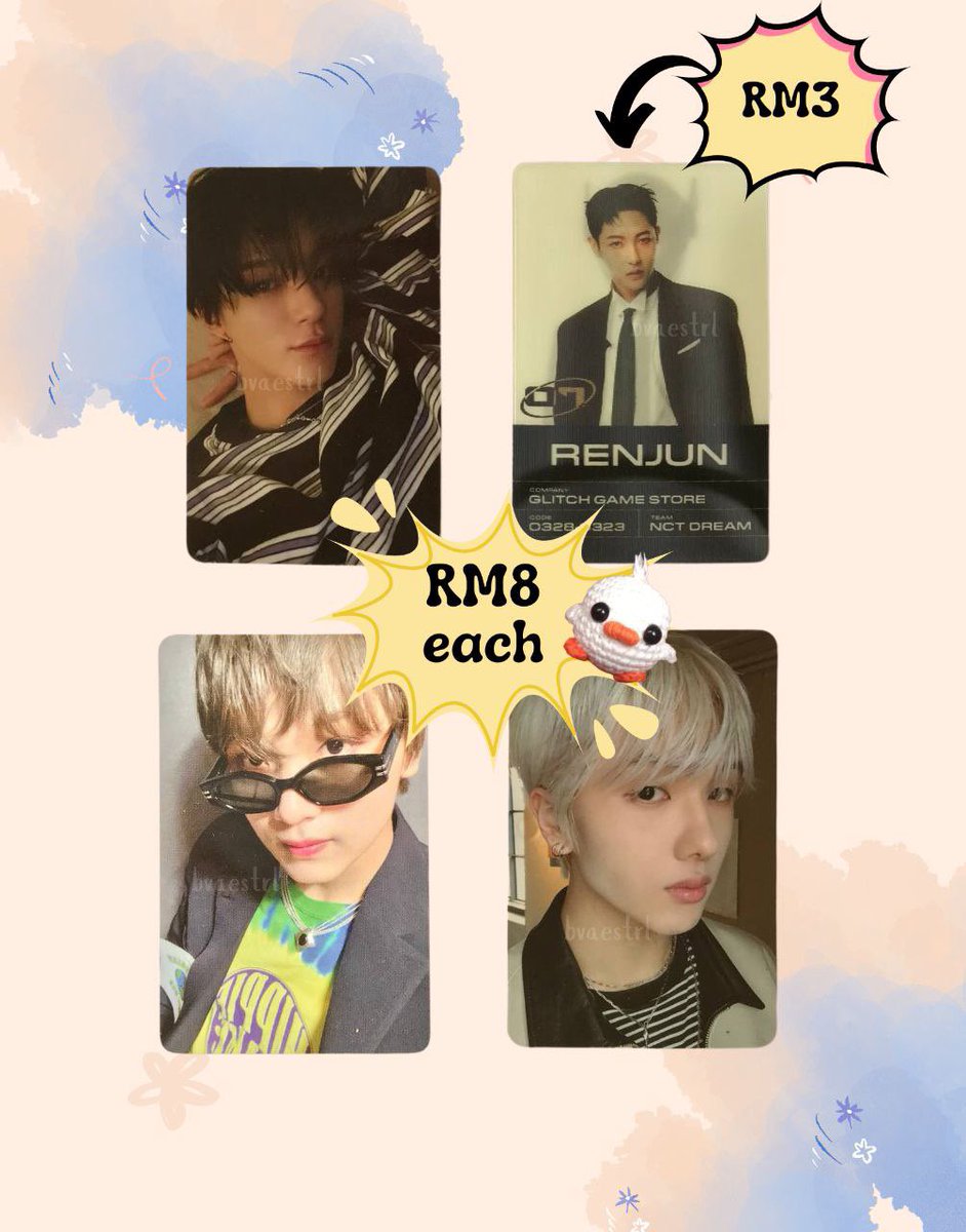 bvaestrl's tweet photo. wts nct pcs [🇲🇾]

ᡣ𐭩ྀིྀི price stated in pic
ᡣ𐭩ྀིྀི exc postage
ᡣ𐭩ྀིྀི feel free to dm me for any inquiries

help rt pls 🫶🏻

#pasarnct #pasarnctmy #nct #wayv 
@pasarNCT https://t.co/8zhB0GvWFi