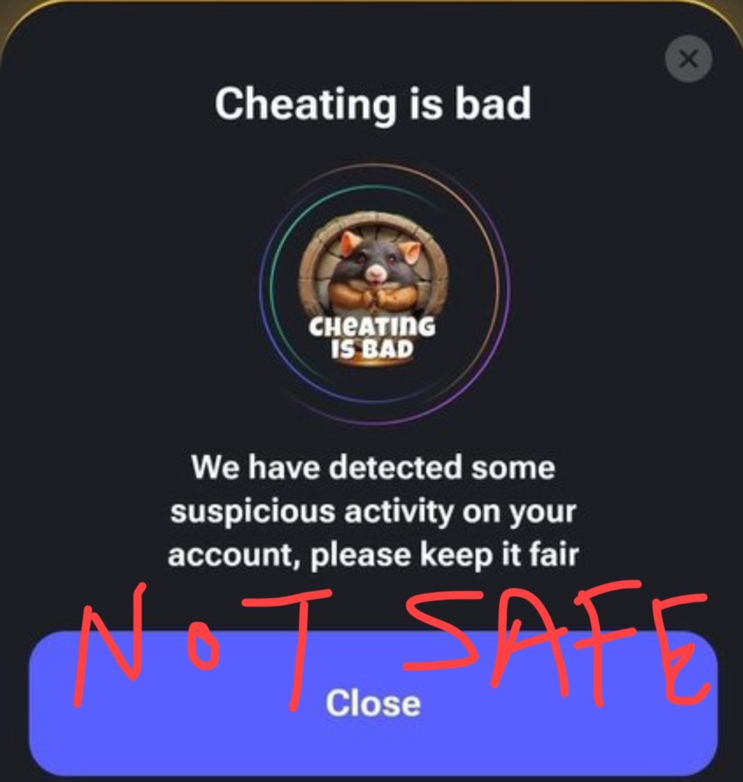 QURANHADITH90's tweet image. Hamster Kombat Added New achievement. Here is the explanation.👇👇
If You are not safe then you need to stop illegal activities .
#hamster