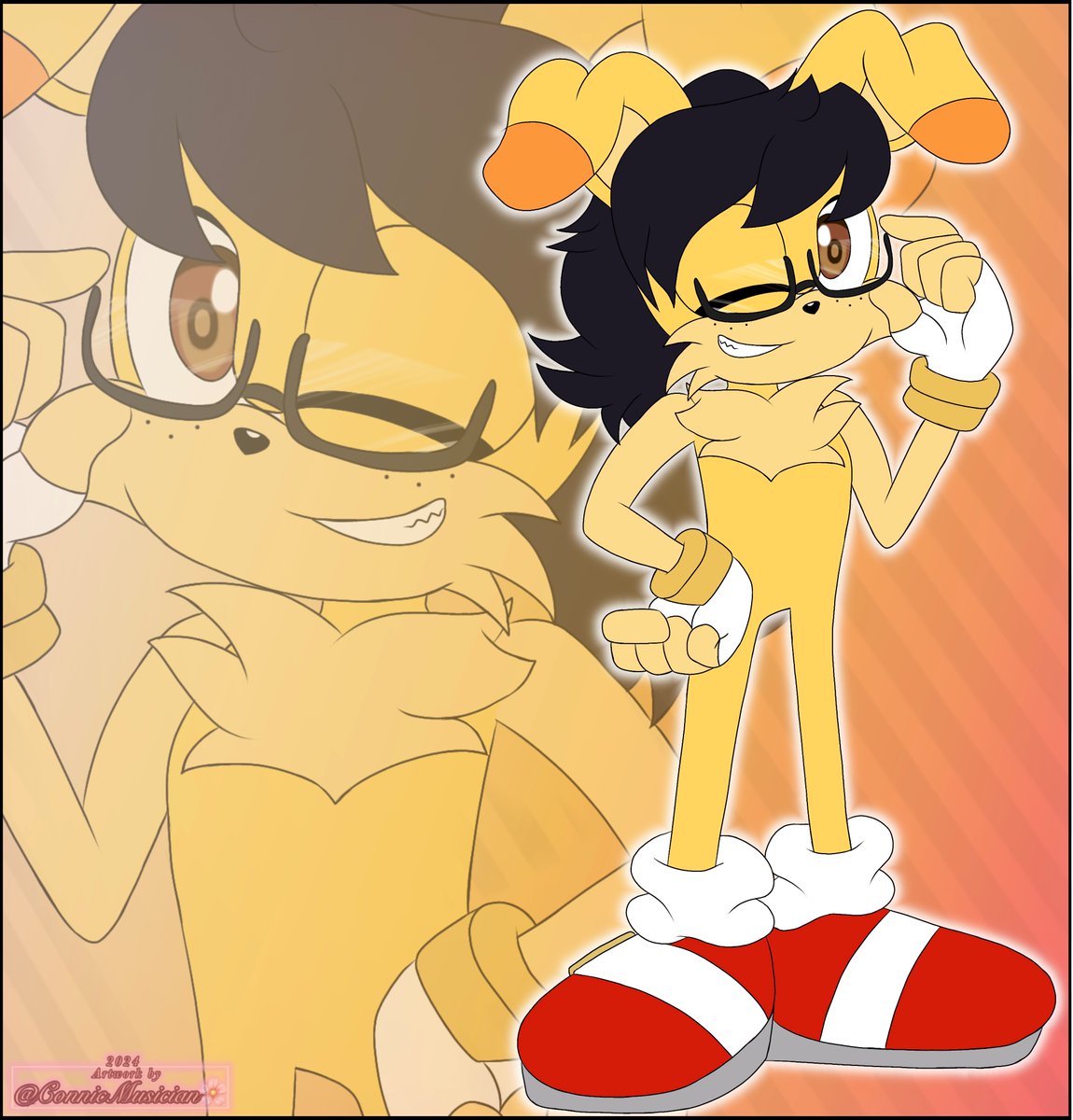 BW  the  Bunny!  for <a href="/BWtheRabbit/">BWtheRabbit</a> 😊🌸

#OC #SonicTheHedgehog #Fanart #DigitalDrawing