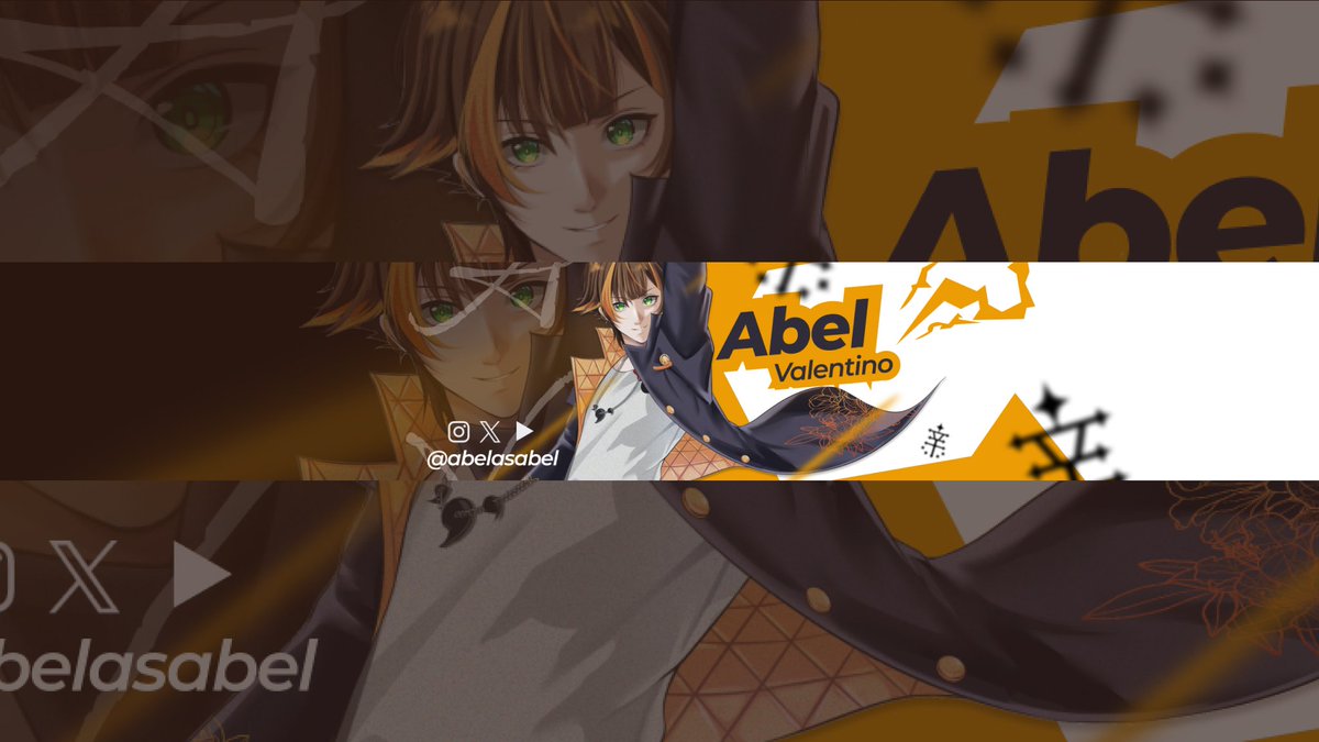 zuvanix's tweet photo. Hewo~!! I was given the opportunity to make a youtube banner for @/abelasabel Abel-san! 🔥

~ As usual which one do you guys like more? Left or right? https://t.co/ZN4xqb7EaD
