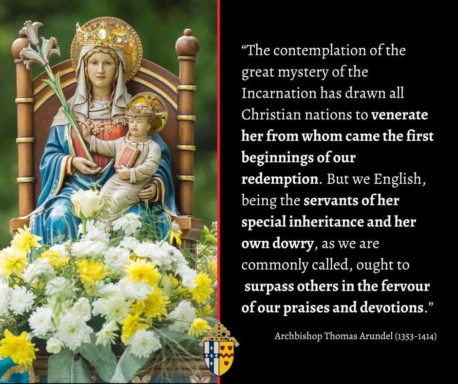 ⚜️ Devotion to Our Lady of Walsingham is central to the life and mission of the #Ordinariate that bears her name. We proudly share in the rich heritage of English piety to the Blessed Virgin Mary, which led this land to be called the Dowry of Mary.