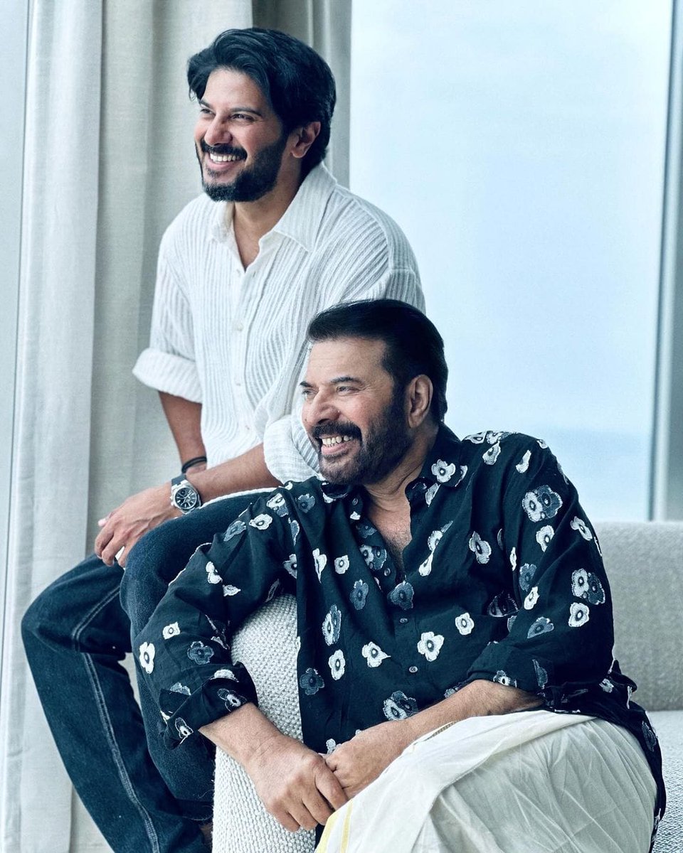MammoottyFC369's tweet photo. King and his prince in a single frame ❤️

#Mammootty #DulquerSalmaan
@mammukka @dulQuer https://t.co/R9gFO1VTfq