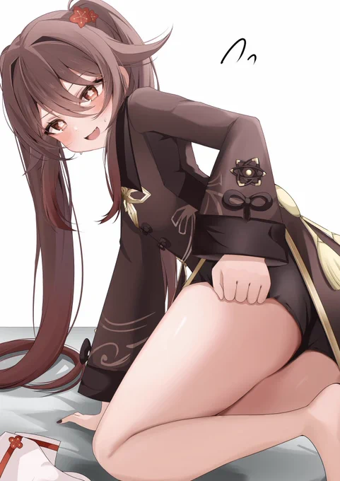 #見た人も無言で太ももを貼る
