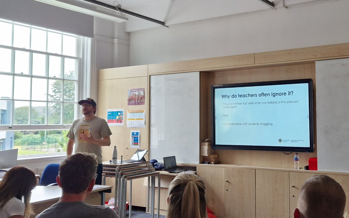 Daniel Langley (@daniel_langley1) on Twitter photo Why do teachers ignore checking for prior knowledge?
<a href="/MrARobbins/">Adam Robbins (on 🧵and 🦋)</a> argues it is because of TIME and because we don't like to see students struggle.
#rED24 <a href="/researchED1/">researchED</a> Why do teachers ignore checking for prior knowledge?
<a href="/MrARobbins/">Adam Robbins (on 🧵and 🦋)</a> argues it is because of TIME and because we don't like to see students struggle.
#rED24 <a href="/researchED1/">researchED</a>