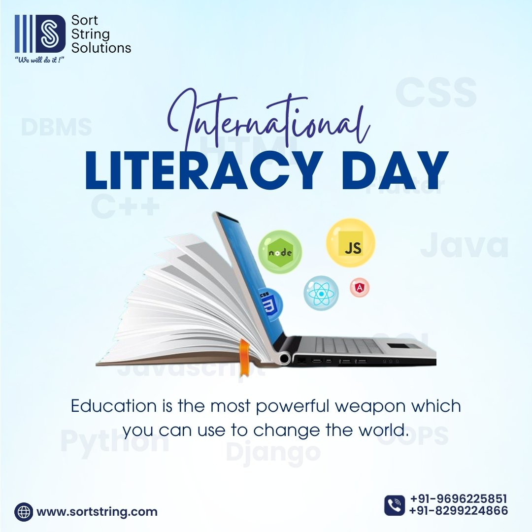 sort_string's tweet image. Celebrate the gift of literacy on this International Literacy Day. Education opens doors and lights the way to a better future. 🌍📖
#ReadAndGrow #KnowledgeIsKey #literacy #international #students #knowledge #sortstring #education #growthmindset
