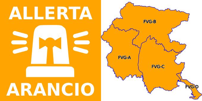 #AllertameteoFVG ALLERTA REGIONALE 24/2024 DA ORE 18:00 DEL 08/09 A ORE 12:00 DEL 09/09  ALLERTA ARANCIONE IDROGEOLOGICA E GIALLA PER TEMPORALI FORTI SU TUTTA LA REGIONE.
 bit.ly/3lcJsoh