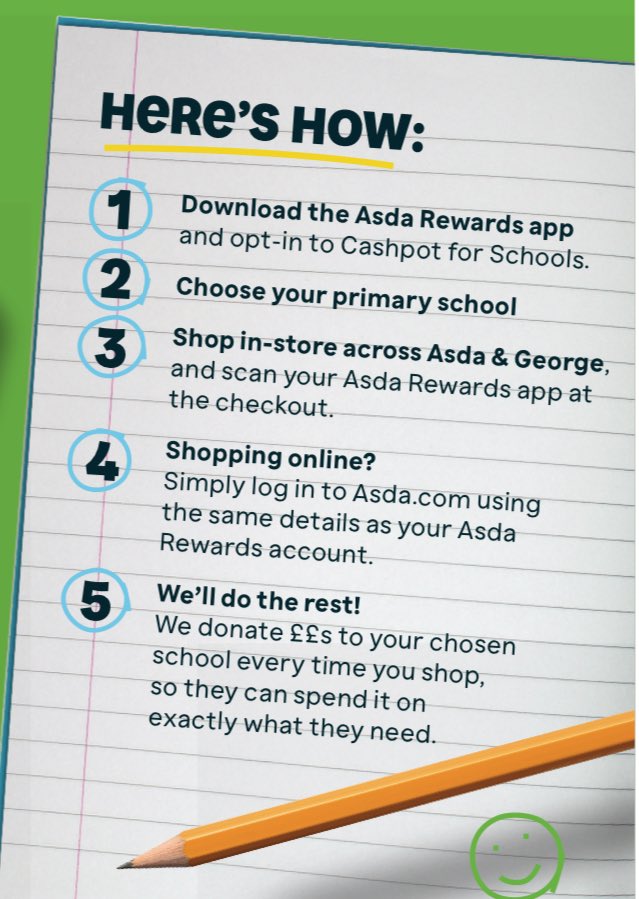 We’re signed up to the <a href="/Parentkind/">Parentkind</a> and <a href="/asda/">Asda</a> 'Cashpot for Schools' programme!

If any of our wonderful parents and carers shop at Asda make sure you select Acomb Primary in the Asda Rewards app!