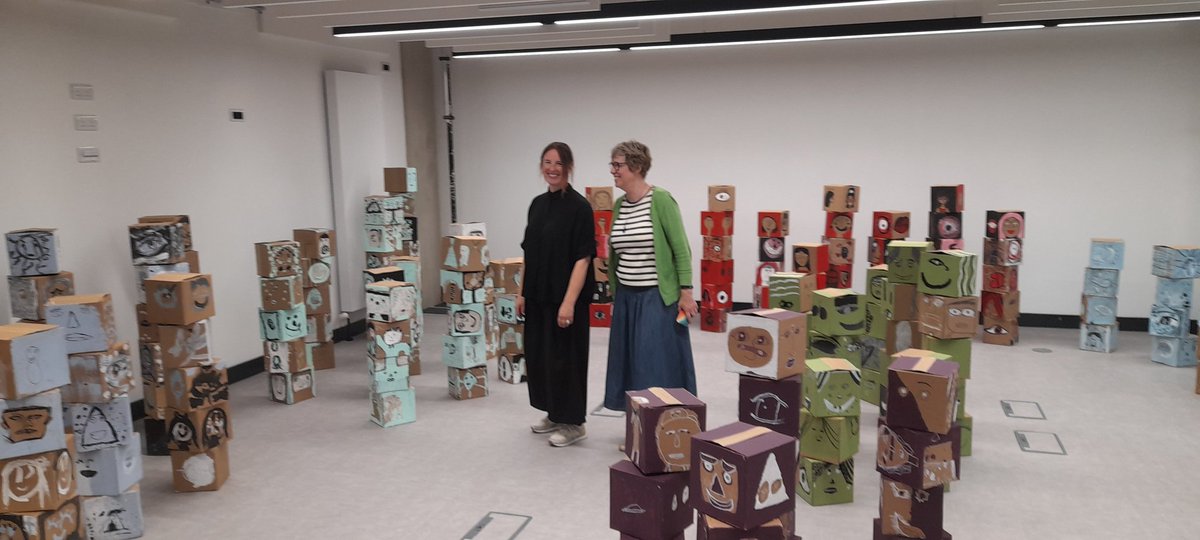 NST schools/ NTU exhibition. The weather outside may dampen the spirits. Anything but once you're 'boxed in' with the marvellous Ellie W and Martha T at the NTU DaDA building, Sat 7th Sept '24.  An absolute feast for the eyes. We have the most talented children; FACT.