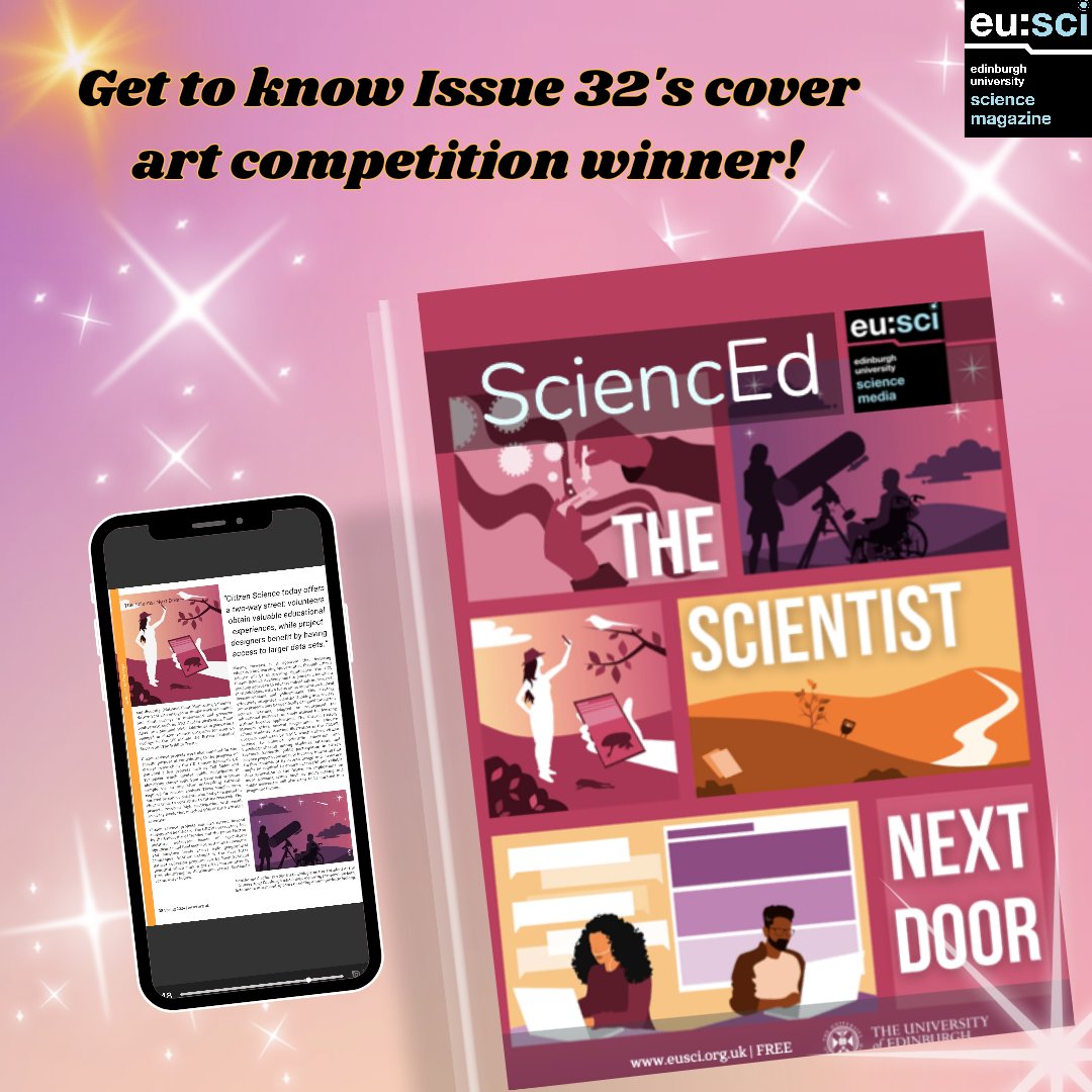 eusci's tweet image. 💫 Get to know Ewa Ozga, the brilliant illustrator who designed the front cover of Issue 32: “The Scientist Next Door” 🖼️🎨
👀 Has the front cover enticed you? Grab a copy of #Issue32, read online, or listen to the read-out. 🔗 in bio!🎧📖