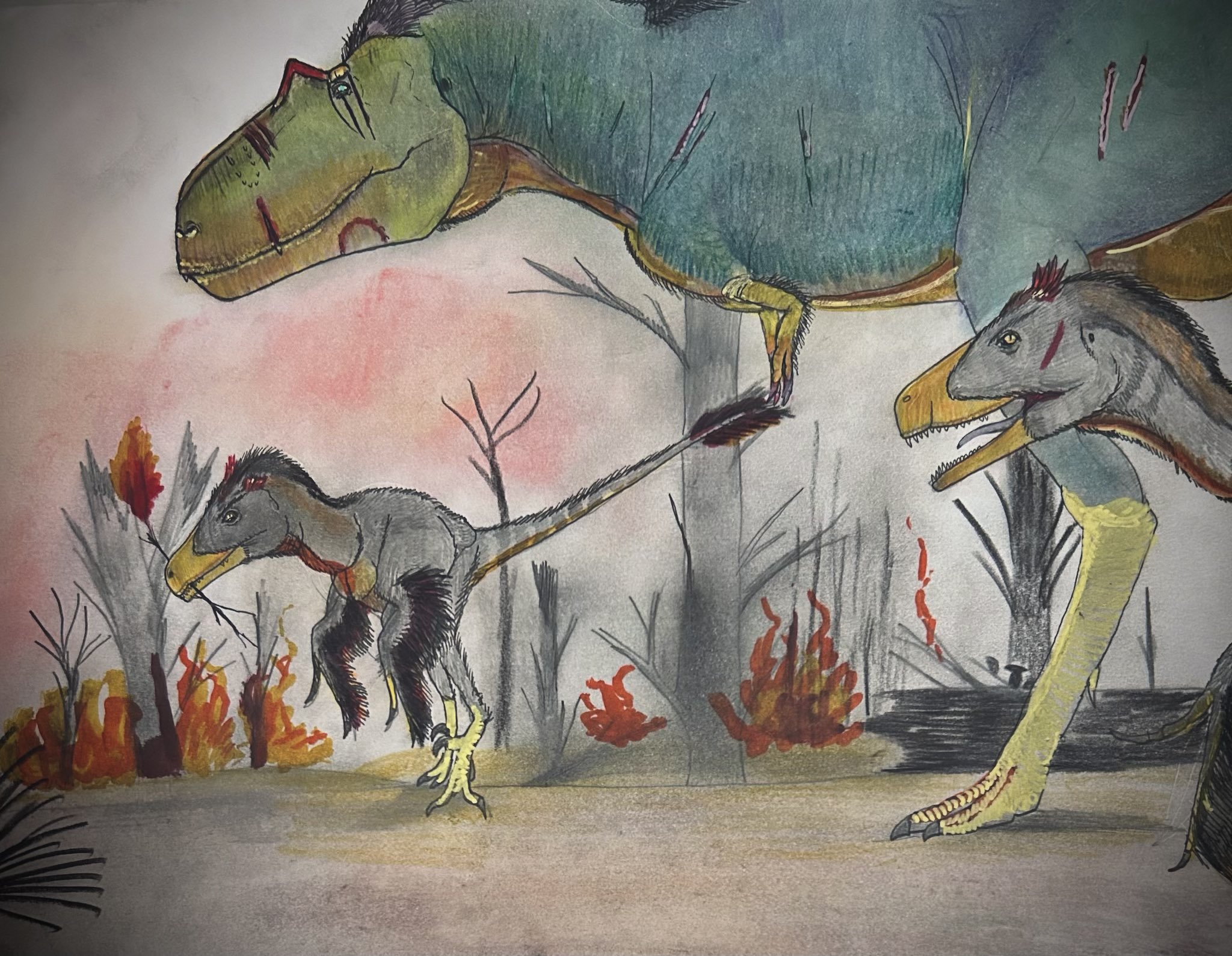 絵画 アート インテリア 原画 怪獣 恐竜 動物 かっこいい 龍