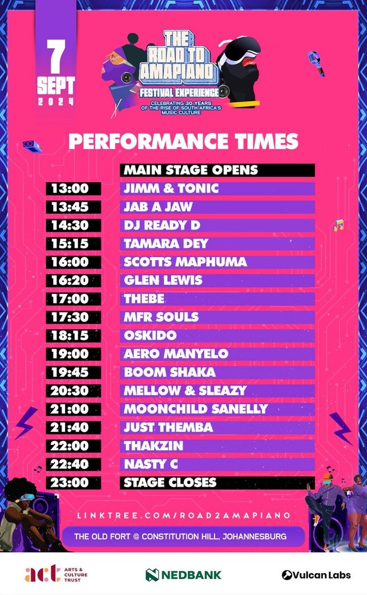 SodaWorldTV's tweet image. Who are you most looking forward to seeing on the line-up? 😋

Come through, settle-in and enjoy the revolution!
#Road2Amapiano #ACT30 #SodaWorld

You still can get your tickets here linktr.ee/road2amapiano to be part of the music rev!🗣️