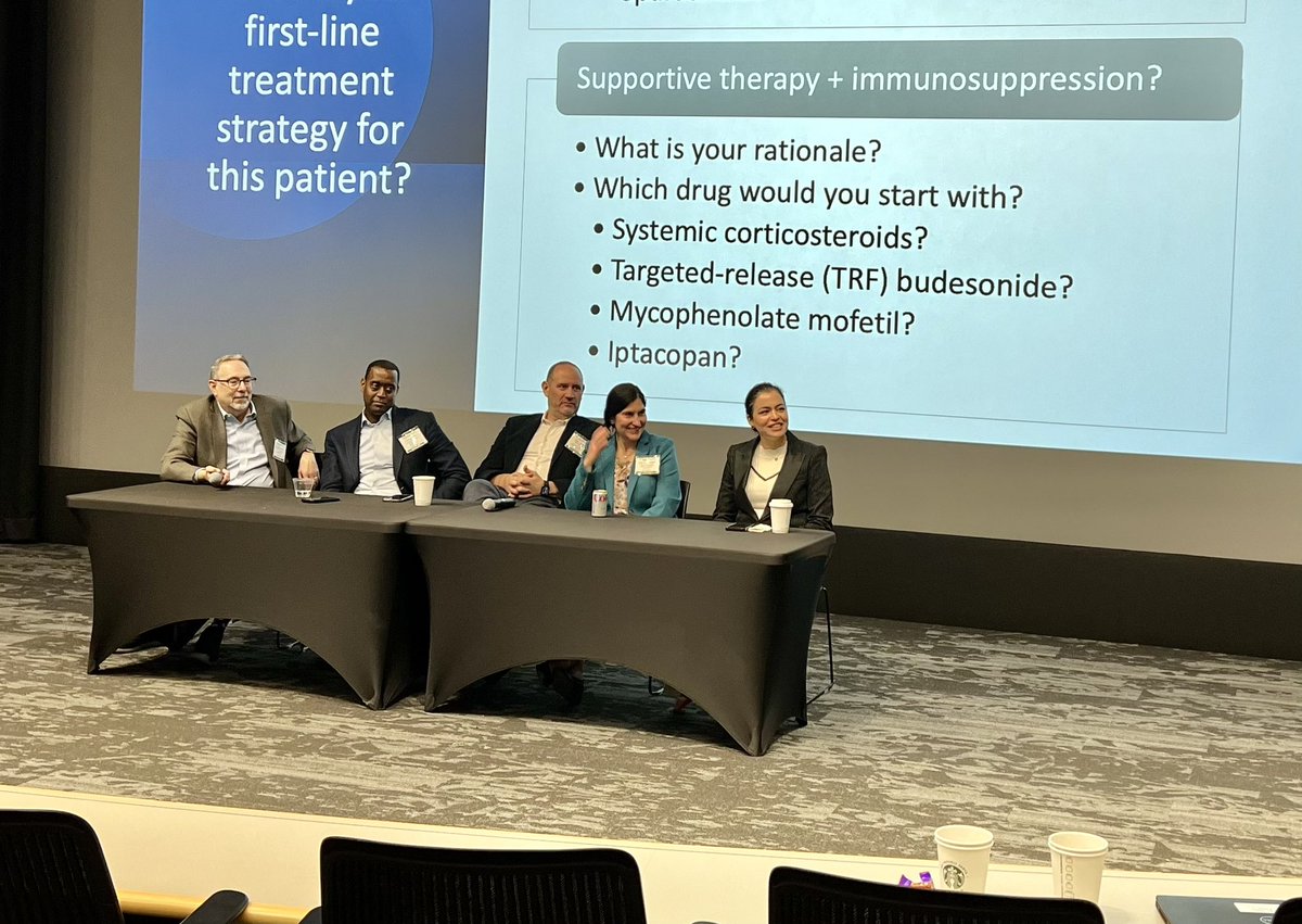 Ben Humphreys (@humphreyslab) on Twitter photo Very spirited (understatement) discussion on tough IgA nephropathy case and management with <a href="/IgAN_JBarratt/">Jonathan Barratt</a> <a href="/BradRovin/">Brad H Rovin</a> <a href="/LadanZand/">Ladan Zand</a> <a href="/kirkcampbell/">Kirk Campbell</a> and Dr. Dawn Caster, from <a href="/BradRovin/">Brad H Rovin</a>, “Now you’re up a creek!” #GlomerularSymposium Very spirited (understatement) discussion on tough IgA nephropathy case and management with <a href="/IgAN_JBarratt/">Jonathan Barratt</a> <a href="/BradRovin/">Brad H Rovin</a> <a href="/LadanZand/">Ladan Zand</a> <a href="/kirkcampbell/">Kirk Campbell</a> and Dr. Dawn Caster, from <a href="/BradRovin/">Brad H Rovin</a>, “Now you’re up a creek!” #GlomerularSymposium