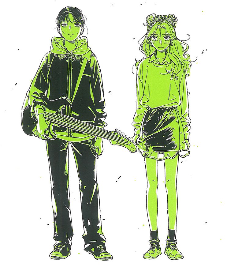 my little masc x femme green rock lesbians they’re so pookie here