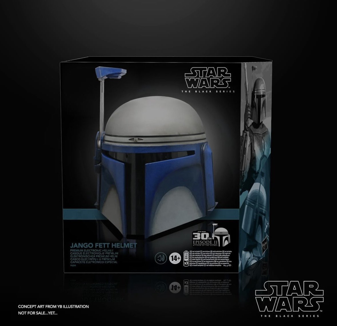 Jango Fett Helmet Drawing BOBA FETT HELMET Blueprint Metal Print By