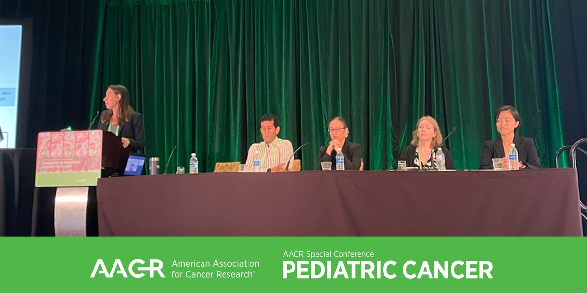 Lena Winestone, Sumit Gupta, Paula Aristizabal, Emma Hymel, and Gayeong Kim discussed "Pediatric Cancer Disparities" in a plenary session at the AACR Special Conference on Advances in Pediatric Cancer Research. 
#AACRpediatric24 <a href="/drlenawine/">Lena Winestone, MD MSHP</a> <a href="/Zen_Sumit/">Sumit Gupta</a>