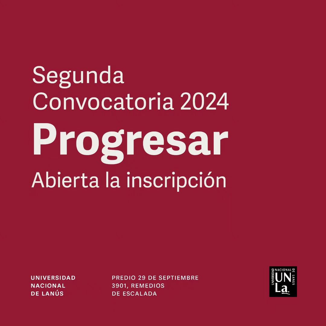 BecasUNLa's tweet photo. Segunda convocatoria  a becas PROGRESAR! 
 👉Inscripción https://t.co/KYgKYpf89X  (apartado “Nivel Superior”) hasta el 30 de septiembre 

➕información 
https://t.co/Z4Gm9G68LG 

#ComunidadUnla #Unla #BecasUnla #Progresar #BecasProgresar https://t.co/zouNZDGhNU