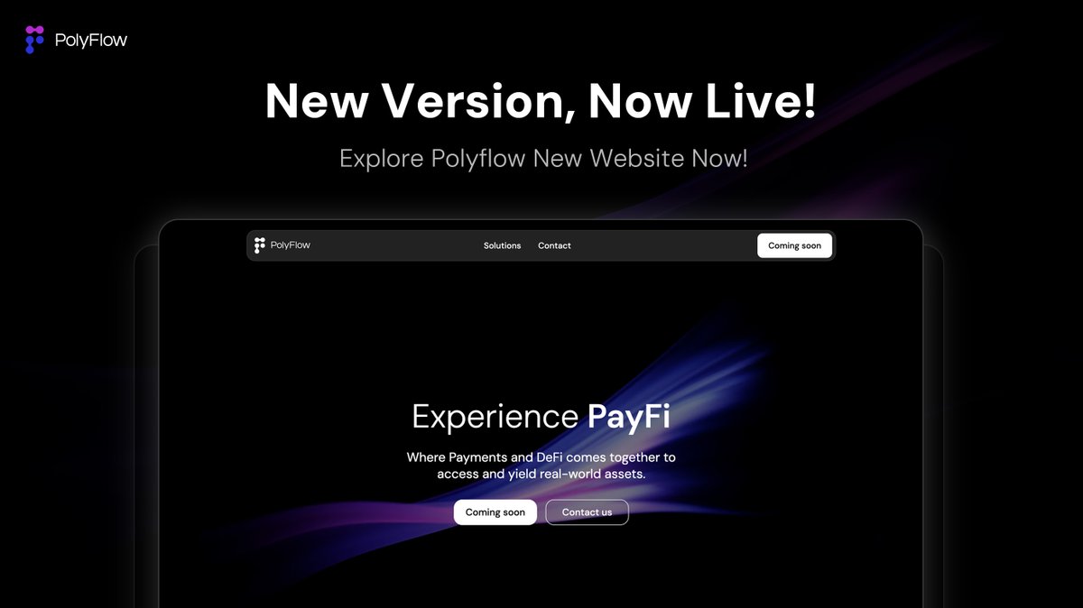 Polyflow_PayFi's tweet image. New Version, Now Live!
Stay ahead with the latest updates on Polyflow and the new features on polyflow.tech
Let's dive into the PayFi world together! 🟣
#Polyflow #PayFi