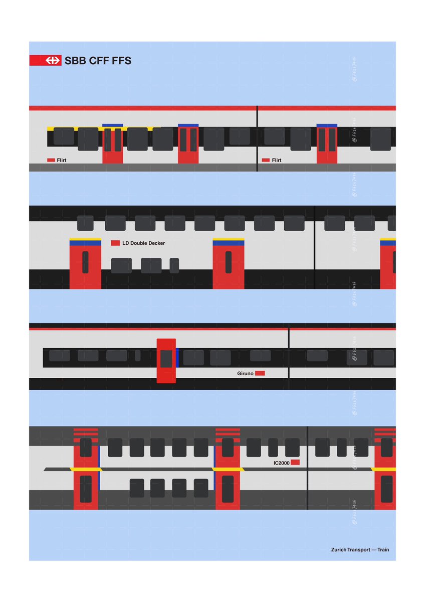 f6267426's tweet photo. I really enjoy the life in Switzerland and Zurich, these two artworks are about the trains at day and night. I think Swiss trains have a kind of minimalist beauty.

#sbbcffffs #switzerland #train #zug #travel #zurich #zürich #design #illustration #poster #trainart #artwork https://t.co/ld3ajBEian