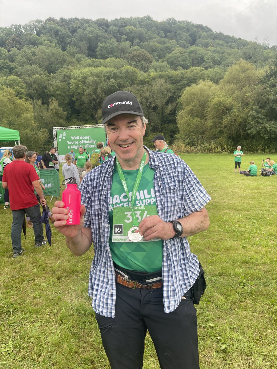 Great day doing the 26 mile Wye Valley Mighty Hike ⁦<a href="/macmillancancer/">Macmillan Cancer Support</a>⁩ thanks to all those who have supported me