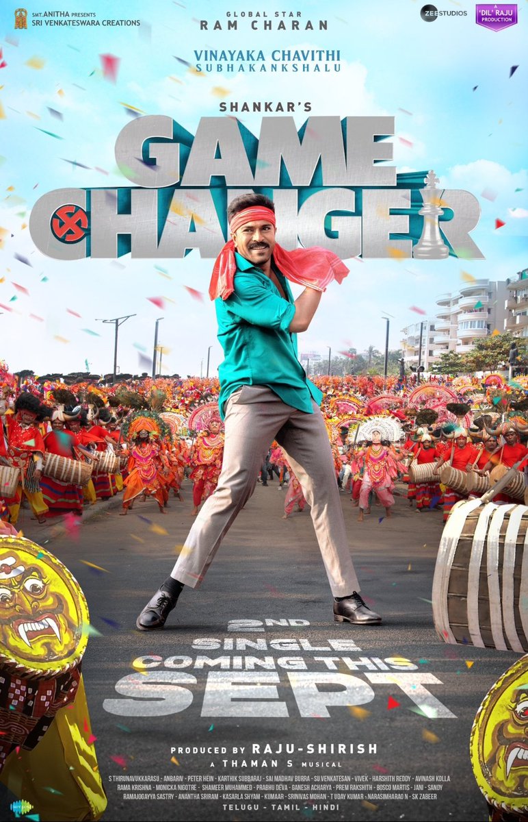 Nektl126717's tweet photo. With This Poster #Ramcharan - #GameChanger HYPE INCREASED 🥵🥵🥵🔥🔥🔥#GameChanger #BreakingNews  #BreakingNews  #GaneshChaurthi https://t.co/9DkvIPF2NV