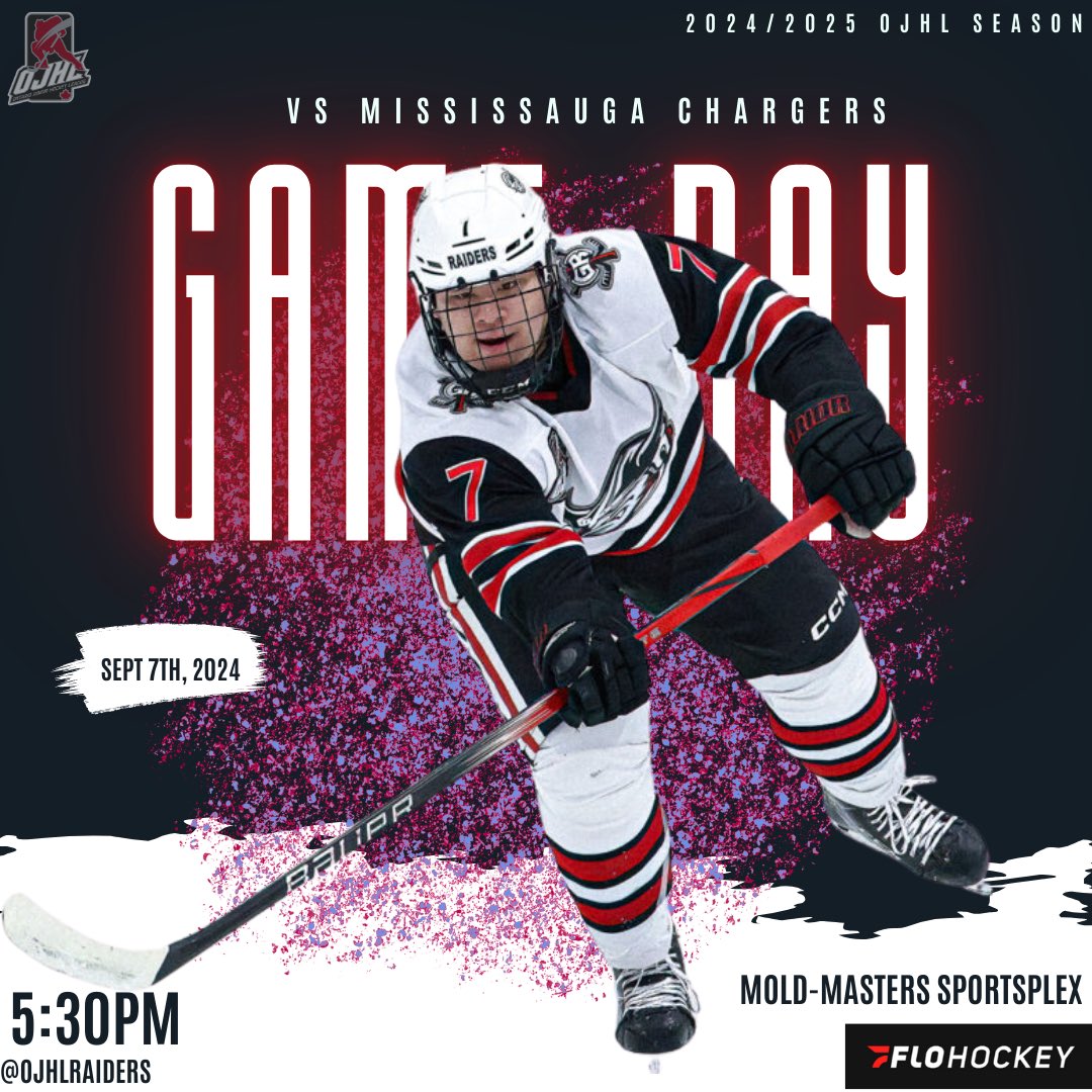 ITS GAME DAY!!! Your Georgetown Raiders are set to kick off the regular season tonight against Mississauga! 

Just a reminder, for those attending the game today will be automatically entered to with a Raiders prize pack!! #TimeToRaid #DefendTheRaidersDen