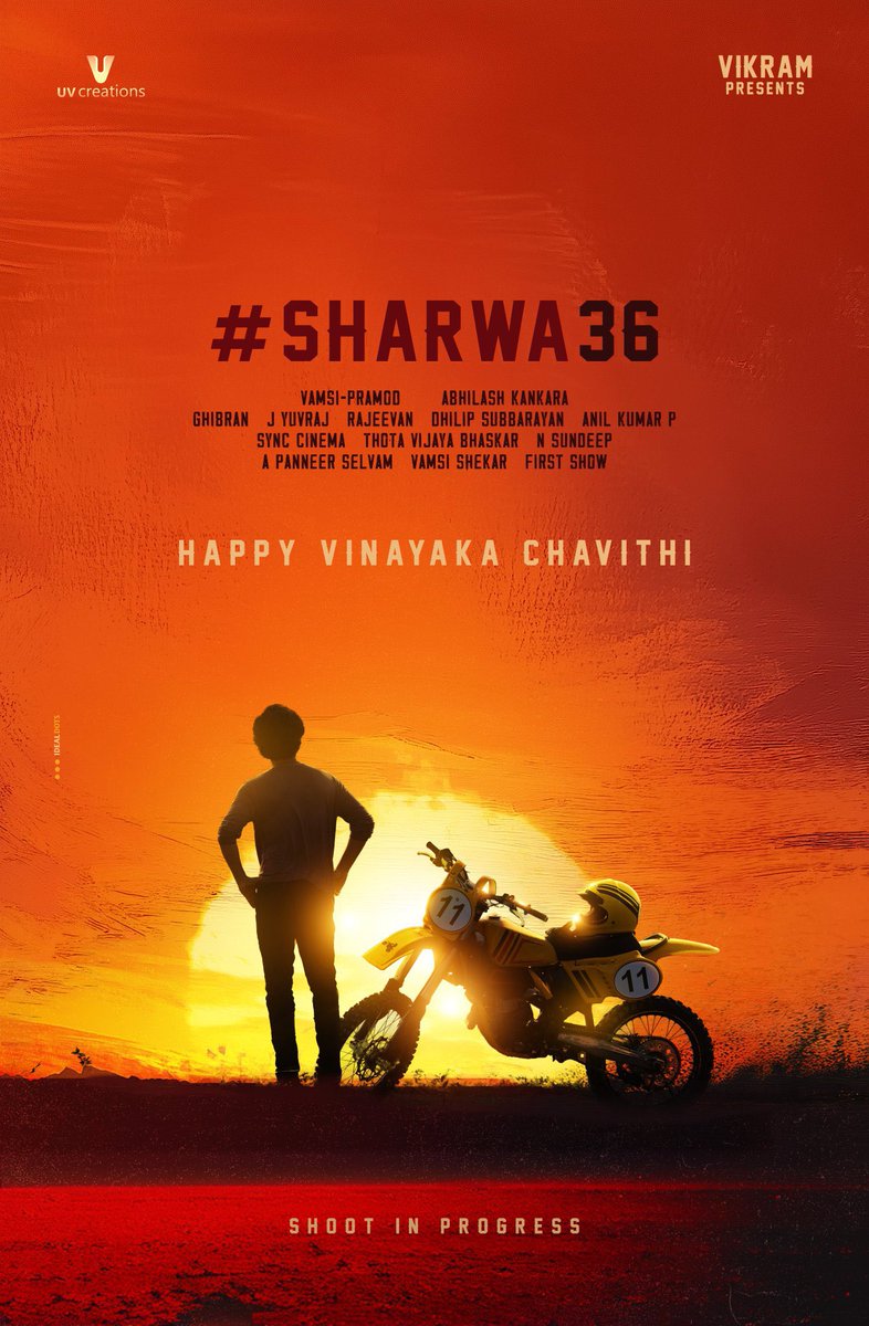 Yuvraj (@dopyuvraj) on Twitter photo Praying to the remover of obstacles in every adventure of life β¨
Team #Sharwa36 wishes everyone a Happy Vinayaka Chavithi ππΌ
Shooting in Progress.
<a href="/ImSharwanand/">Sharwanand</a> #MalvikaNair <a href="/abhilashkankara/">Abhilash Reddy Kankara</a> <a href="/rajeevan69/">Rajeevan Nambiar</a> @ghibranvaibodha <a href="/AforAnilkumar/">Anil Kumar</a> @Syncinema <a href="/UV_Creations/">UV Creations</a> <a href="/dhilipaction/">Dhilip Subbarayan</a> Praying to the remover of obstacles in every adventure of life β¨
Team #Sharwa36 wishes everyone a Happy Vinayaka Chavithi ππΌ
Shooting in Progress.
<a href="/ImSharwanand/">Sharwanand</a> #MalvikaNair <a href="/abhilashkankara/">Abhilash Reddy Kankara</a> <a href="/rajeevan69/">Rajeevan Nambiar</a> @ghibranvaibodha <a href="/AforAnilkumar/">Anil Kumar</a> @Syncinema <a href="/UV_Creations/">UV Creations</a> <a href="/dhilipaction/">Dhilip Subbarayan</a>