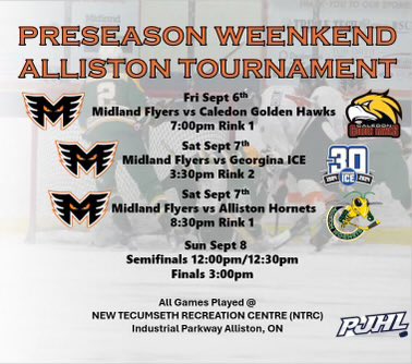 🚨🚨GAME DAY!!🚨🚨 We hit the road Alliston today for day 2 of the annual Hornets Tournament! Today at 3:30 we battle <a href="/GeorginaIce/">GEORGINA ICE</a> at 3:30 on Rink 2 and then battle with the <a href="/AllistonHornets/">Alliston Hornets</a> at 8:30 on Rink 1!