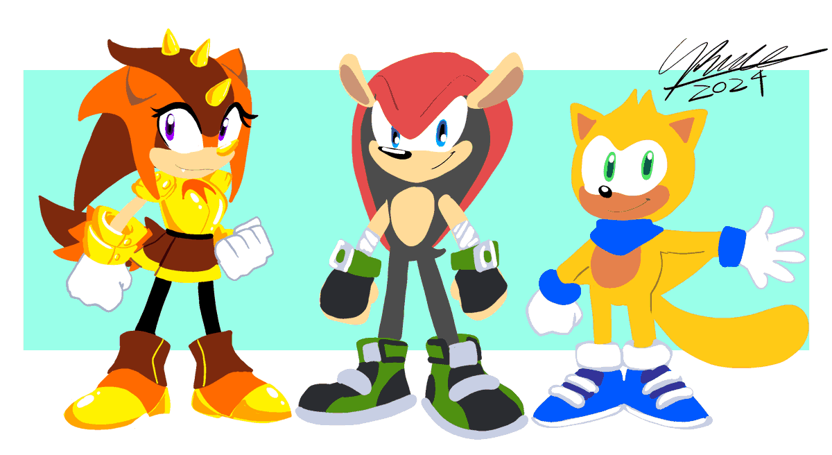 SparkyArts94's tweet photo. Modern Superatars.

#Sonicsuperstars #Trip #Mighty #Ray #ModernSonic #Sega https://t.co/4aISxtLRGj