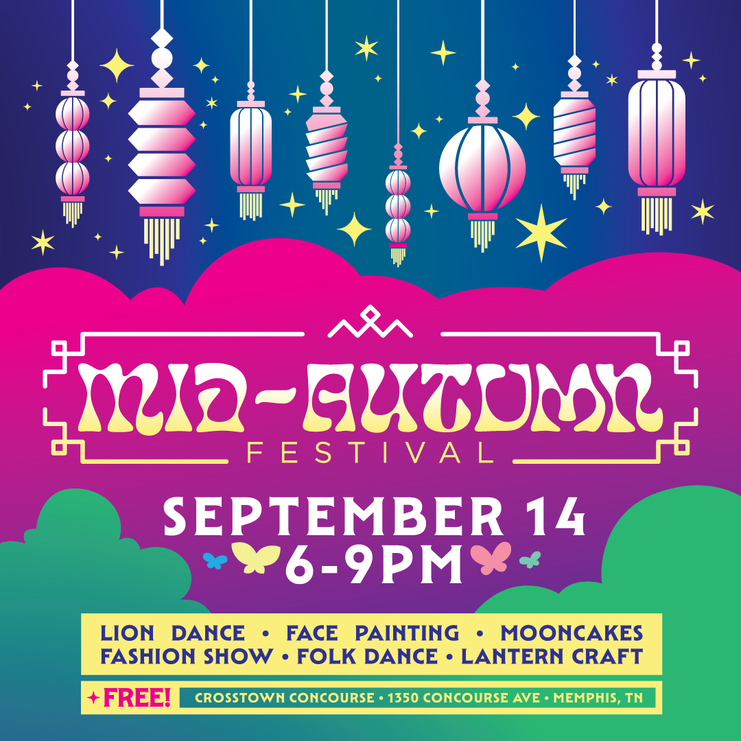 Crosstown Arts and Crosstown Concourse present Mid-Autumn Fest 2024 on Saturday, September 14!⁠
⁠

⁠
#MidAutumnFest #CrosstownArts #CrosstownConcourse #Memphis