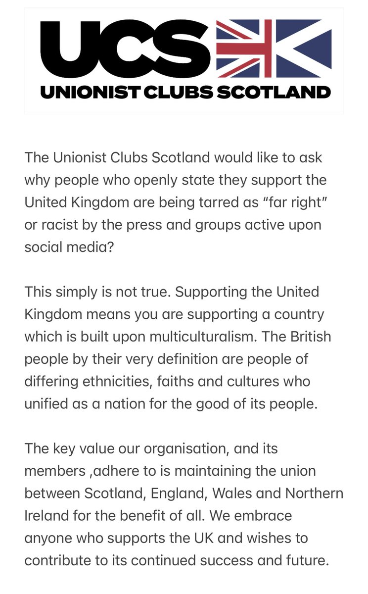 Supporting the United Kingdom does not mean you are “far right” or racist…