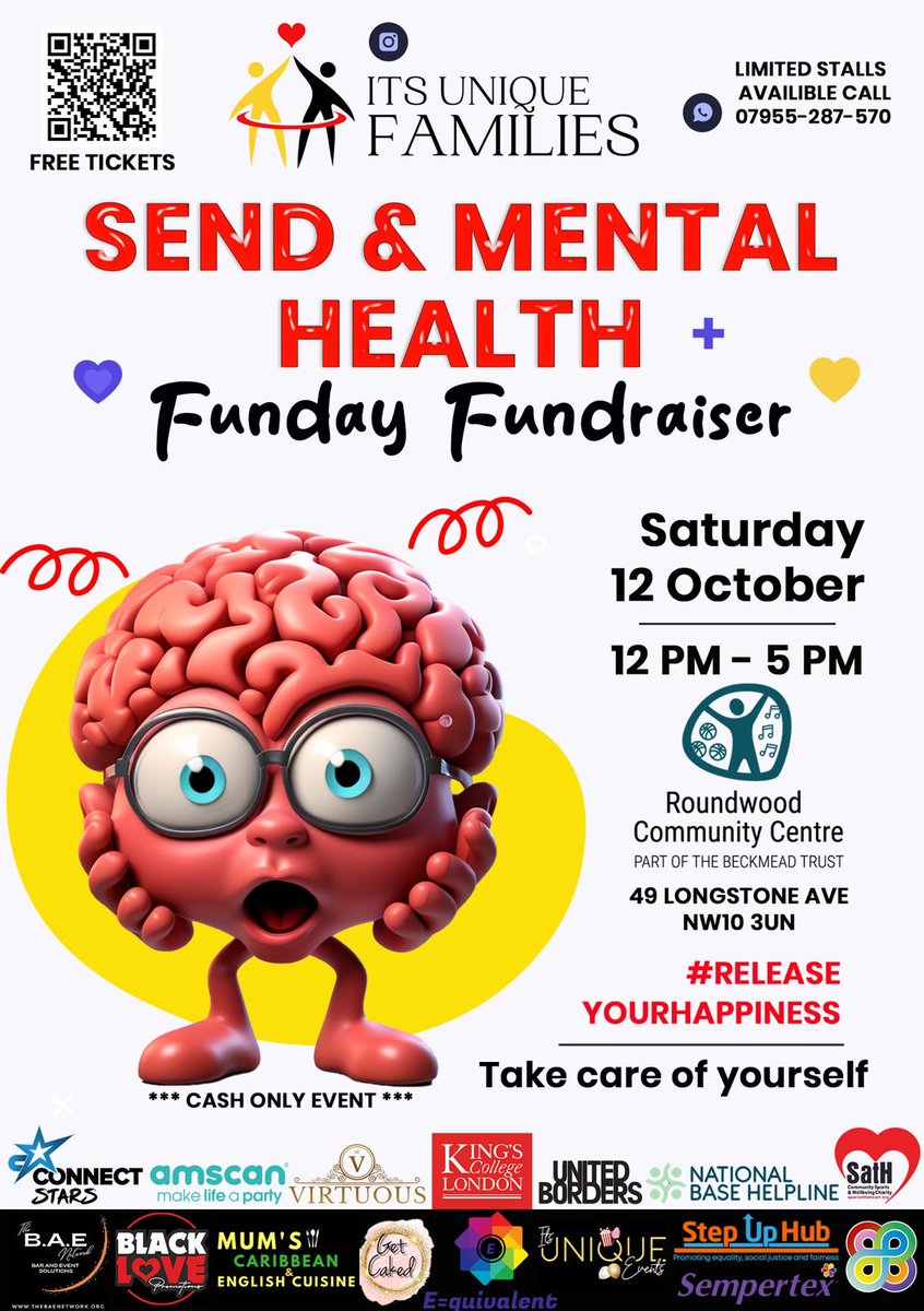 Step Up Hub (@stepuphub) on Twitter photo Come and join us in our first ever Funday Fundraiser!!!
#Mentalhealth #Fundraiser #SEND #Brent #Stepuphub Come and join us in our first ever Funday Fundraiser!!!
#Mentalhealth #Fundraiser #SEND #Brent #Stepuphub