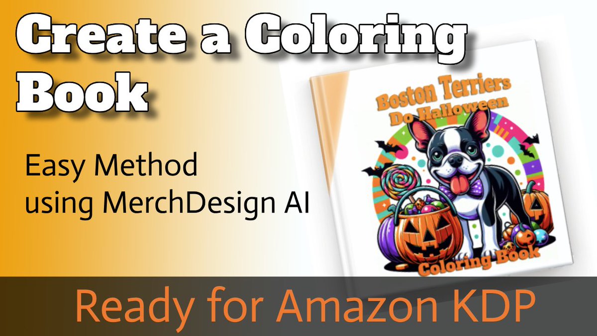 merchdesignai's tweet image. New video, create a coloring book from scratch using MerchDesign AI and ready for Amazon KDP. youtu.be/-UM_sTKrpyQ?si…