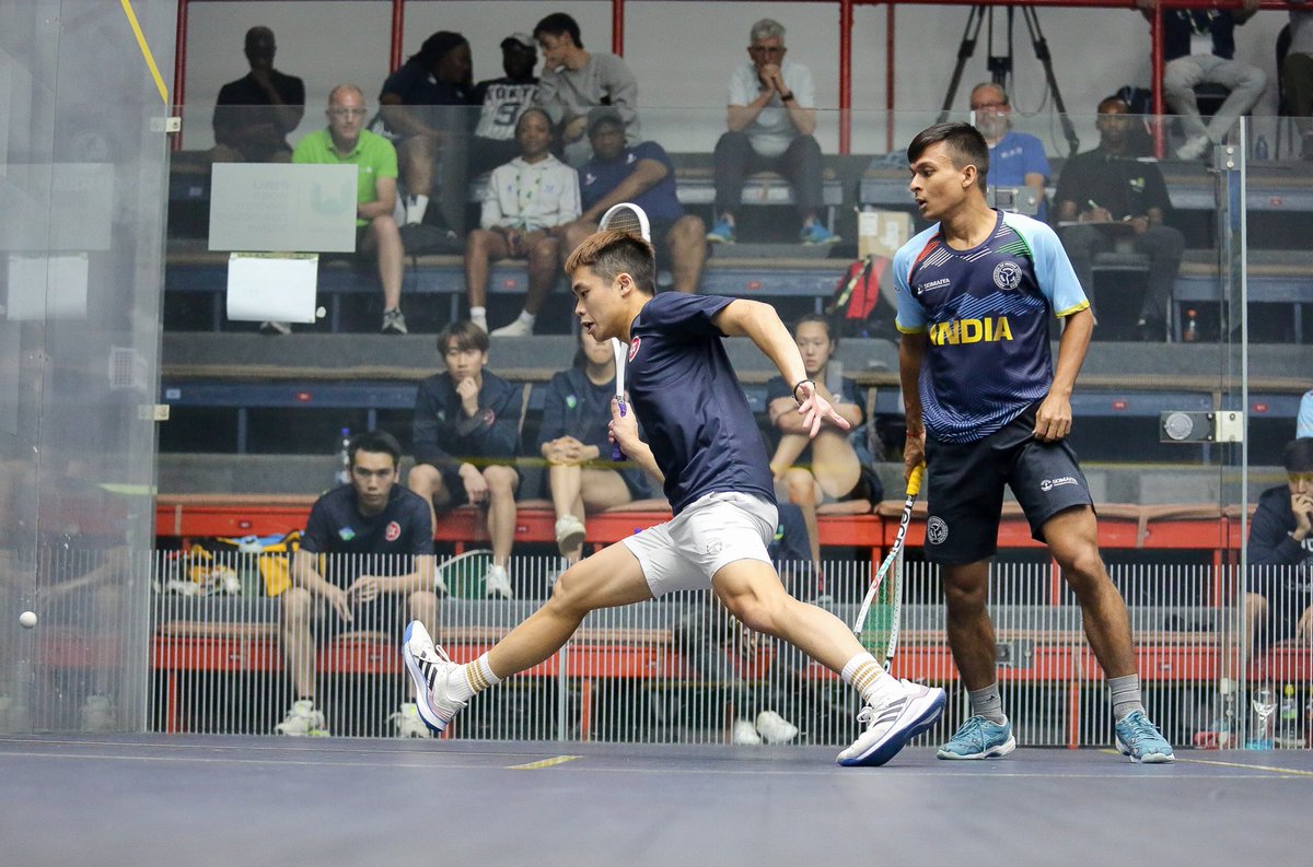 Who wants it more!!😳

And India’s Suraj makes a huge comeback to equal the court to 🇭🇰1-1🇮🇳.

📺More action to follow: fisu.tv

#Joburg2024