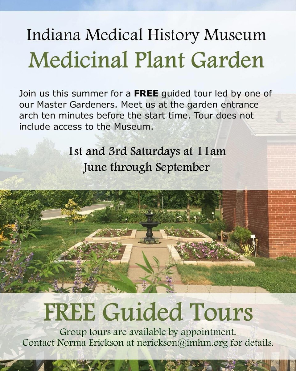 Join us at the garden entrance just before 11am for our FREE guided tour of the IMHM Medicinal Plant Garden.