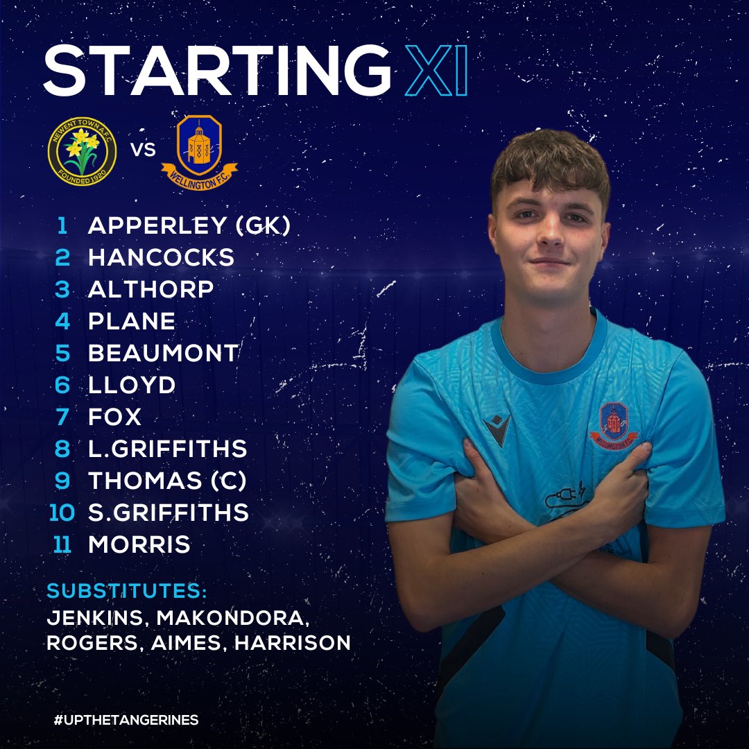🚨LINE UP! |

How we line up for this afternoons Marsh Challenge Cup fixture vs <a href="/newenttownafc/">Newent Town AFC</a> 🟠🔵

#COYW #UpTheTangerines 🍊