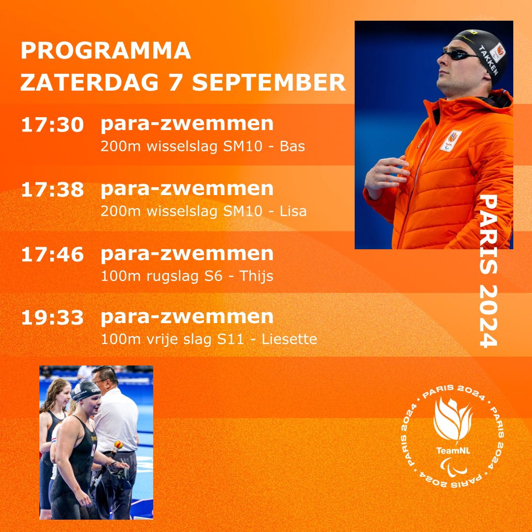 ONE LAST TIME👏

👉Kijk mee via NOS of YouTube <a href="/Paralympics/">Paralympic Games</a> 

#teamnlparazwemmen #paris2024 #samensterker