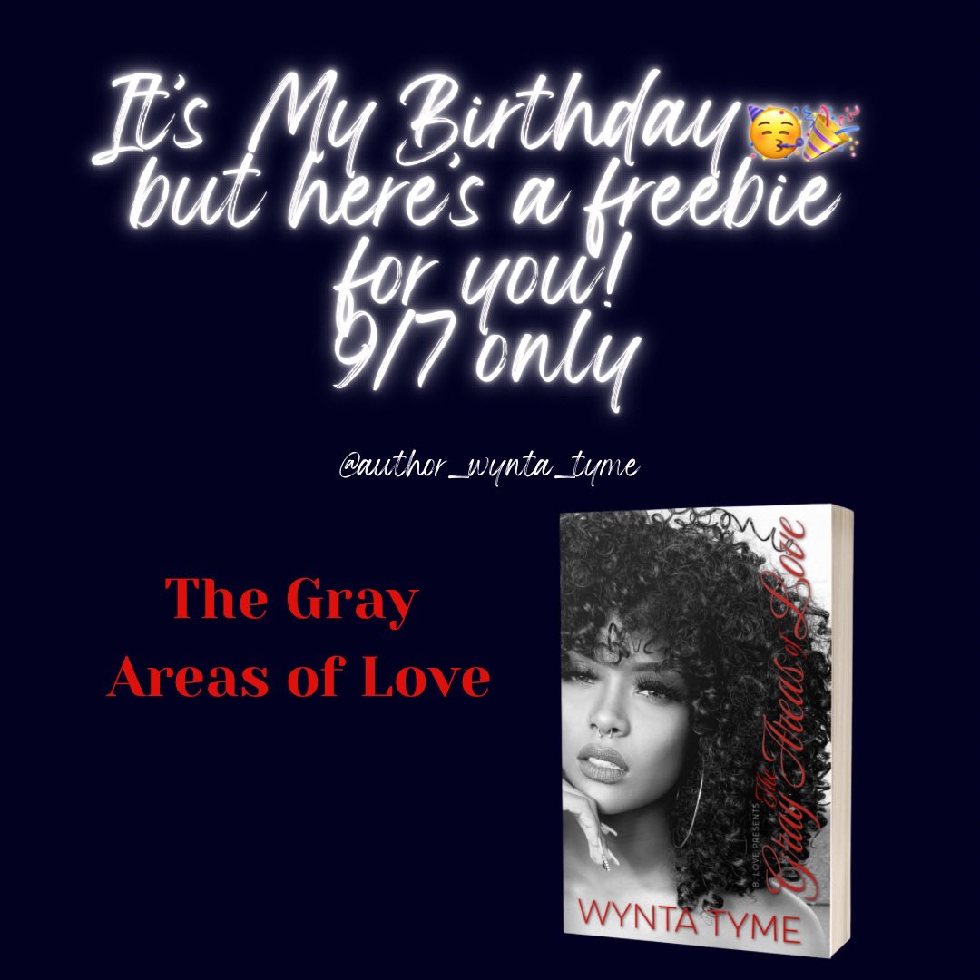 Thanks for the balloons <a href="/X/">X</a> and in honor of my bday, I have a freebie for you all! My book is free today only so grab it while you can🥳🎉💗

amzn.to/3GyQsXh