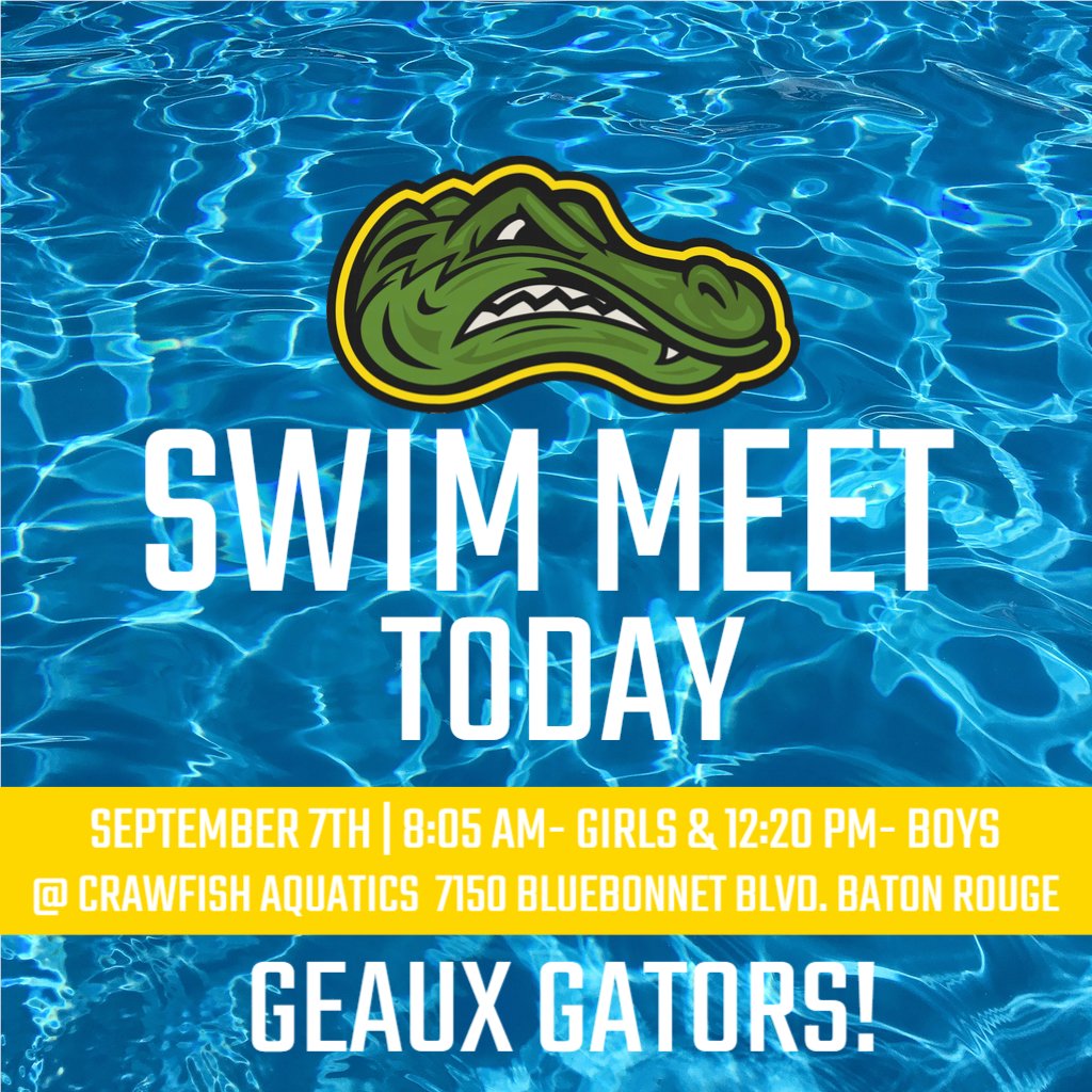 The start of the new season starts today for our Swim team! Geaux Gators! <a href="/STAGator_Rally/">STA Gator Rally</a> <a href="/ThaPitCrew/">PIT CREW</a>