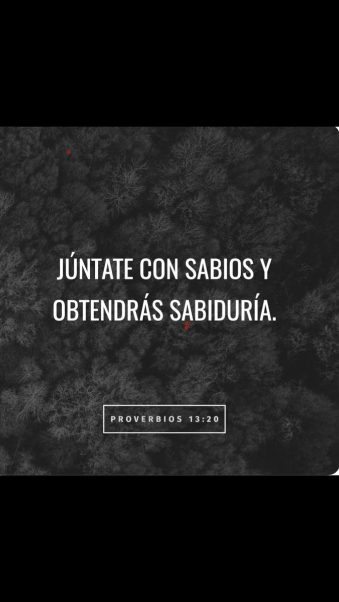 MASDPLD's tweet image. “El que anda con sabios, sabio será; Mas el que se junta con necios será quebrantado.”
Proverbios 13:20 RVR1960
bible.com/bible/149/pro.…