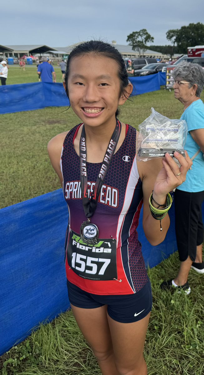 Mercer 2nd out of 305 in 18:46 today at Florida Horse Park.