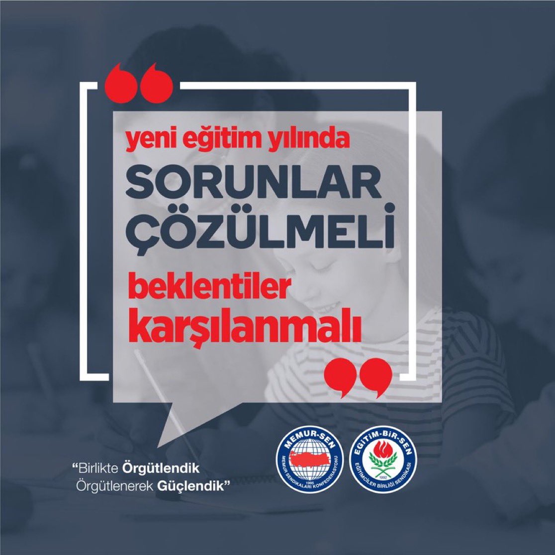 Yeni eğitim öğretim yılı; eğitimde başarı, eğitim çalışanlarında huzurun hakim olduğu bir yıl olsun

▫️İşgücü Uyum Programı, güvencesiz yapısı ve düşük gelir getirisiyle okulların temizlik sorununa çözüm olamaz
▫️ Okullara doğrudan ödenek tahsis edilmelidir
▫️ Okul kantinlerinde