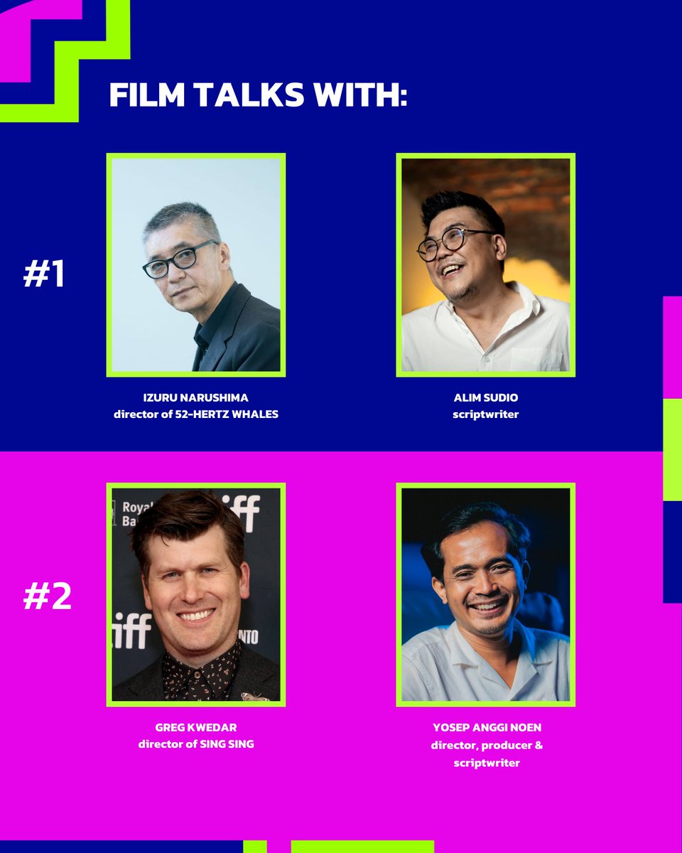 jktworldcinema's tweet photo. Kamu dapat menyimak diskusi film dengan para sineas ternama dunia dalam segmen khusus Film Talks secara daring tahun ini.
#JakartaWorldCinema #JWC2024 #KlikFilm #JWC #CGV #GetReadyForJWC #FilmTalks https://t.co/R0crqYFqaa