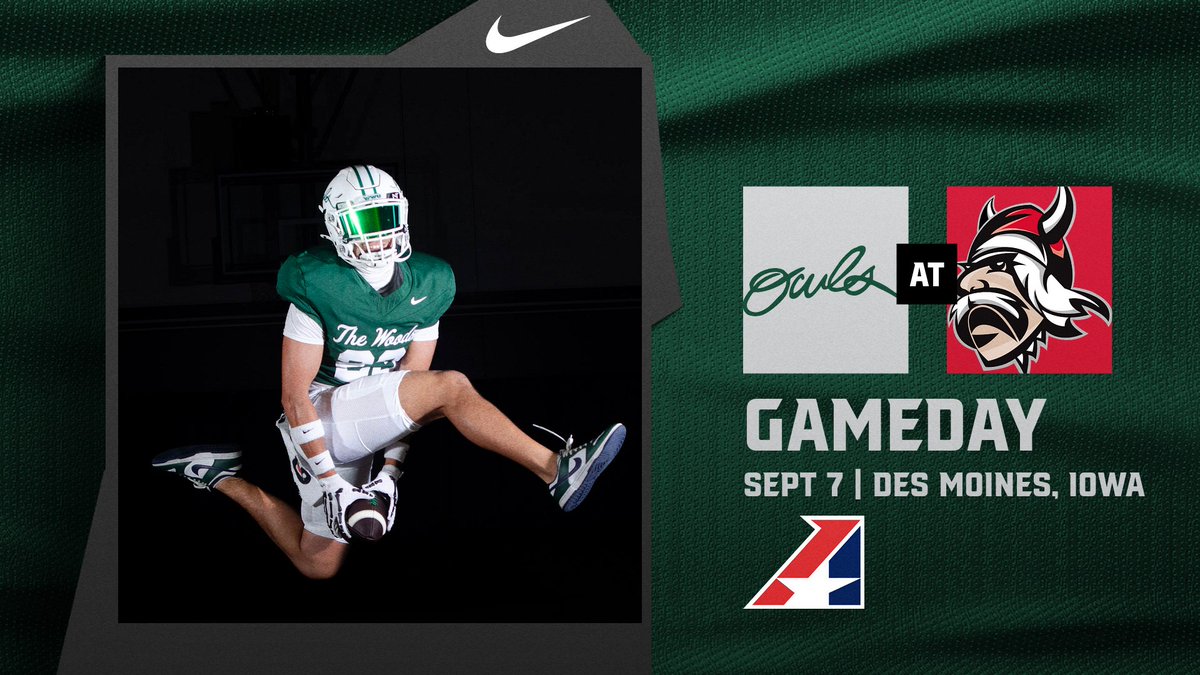 wwuowls's tweet photo. GAMEDAY! @wwuowlsfb sets sail for a week 2 matchup against #5 Grand View University. 
⌚6 p.m.
🎥https://t.co/ObpiydNq3e
📊https://t.co/d3CbYZVi8D

#TalonsUp https://t.co/tRpNrQjjep