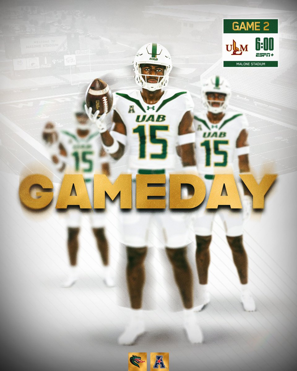 It’s 𝐎𝐍 tonight in Monroe 😤

UAB and ULM kick at 6 p.m. on ESPN+ 

#WinAsOne