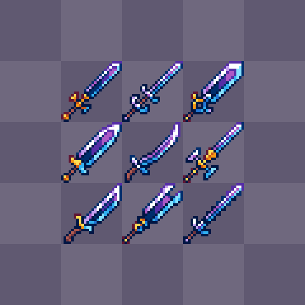 24x24px swords
#pixelart