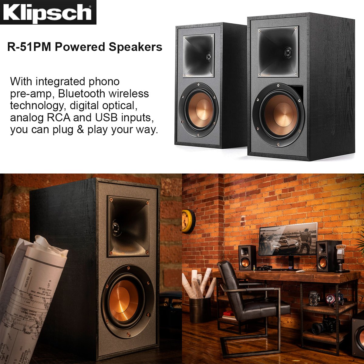 fyibuys's tweet photo. Klipsch R-51PM Bluetooth Powered Speakers
Buy on Amazon - https://t.co/427B935udp
Watch the video - https://t.co/RpFnyA7RuR

No receiver required. Comes with integrated phono pre-amp.

#klipsch #bluetoothspeakers #audio #vinyl #klipschspeakers #music #speakers https://t.co/ZjxhRQf4A9